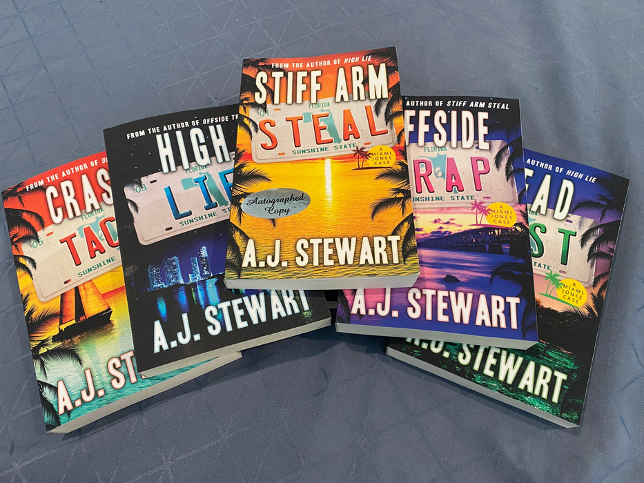 5 Paperback bundle - Miami Jones Books 1-5 SIGNED BY AUTHOR