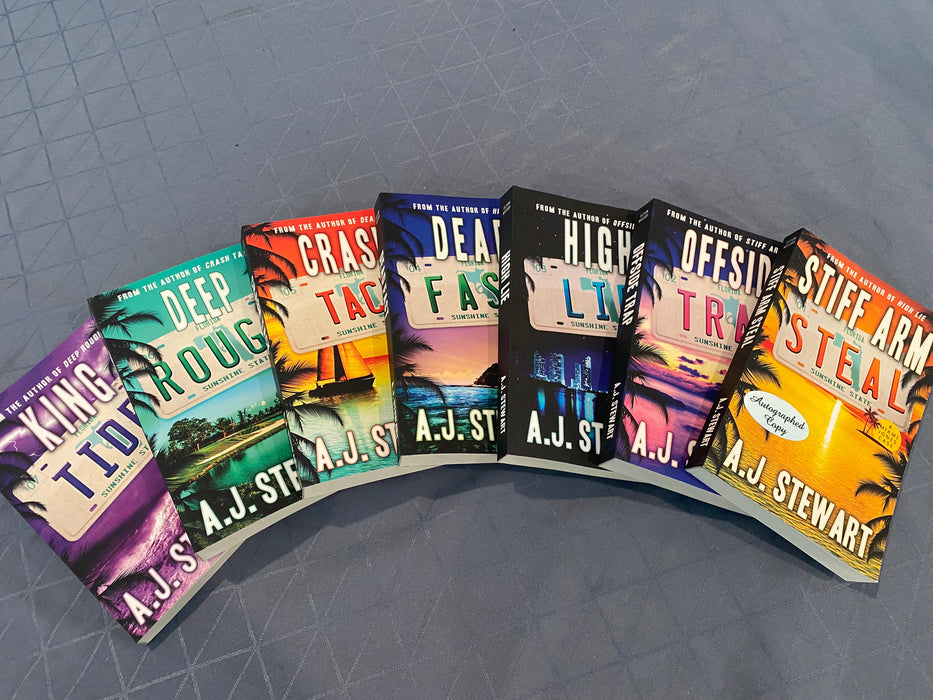 7 Paperback bundle - Miami Jones Books 1-7 SIGNED BY AUTHOR
