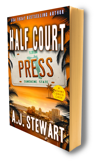 Half Court Press — Miami Jones Mystery book 11 (paperback) - SIGNED BY AUTHOR