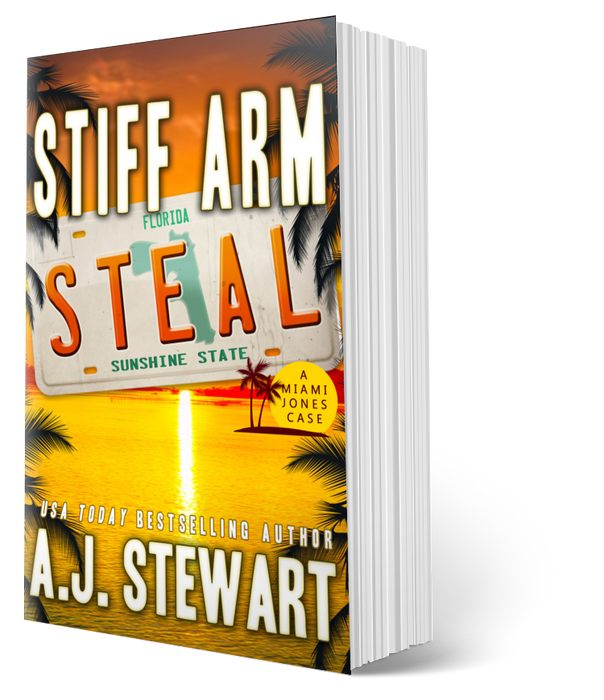Stiff Arm Steal — Miami Jones Mystery, book 1, Paperback